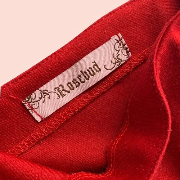 Rosebud Red Cocktail Dress - Picture 3 of 13